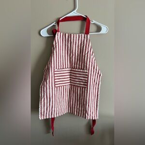 Kids Kitchen Apron, Threshold Target Red and White Striped, 100% Cotton